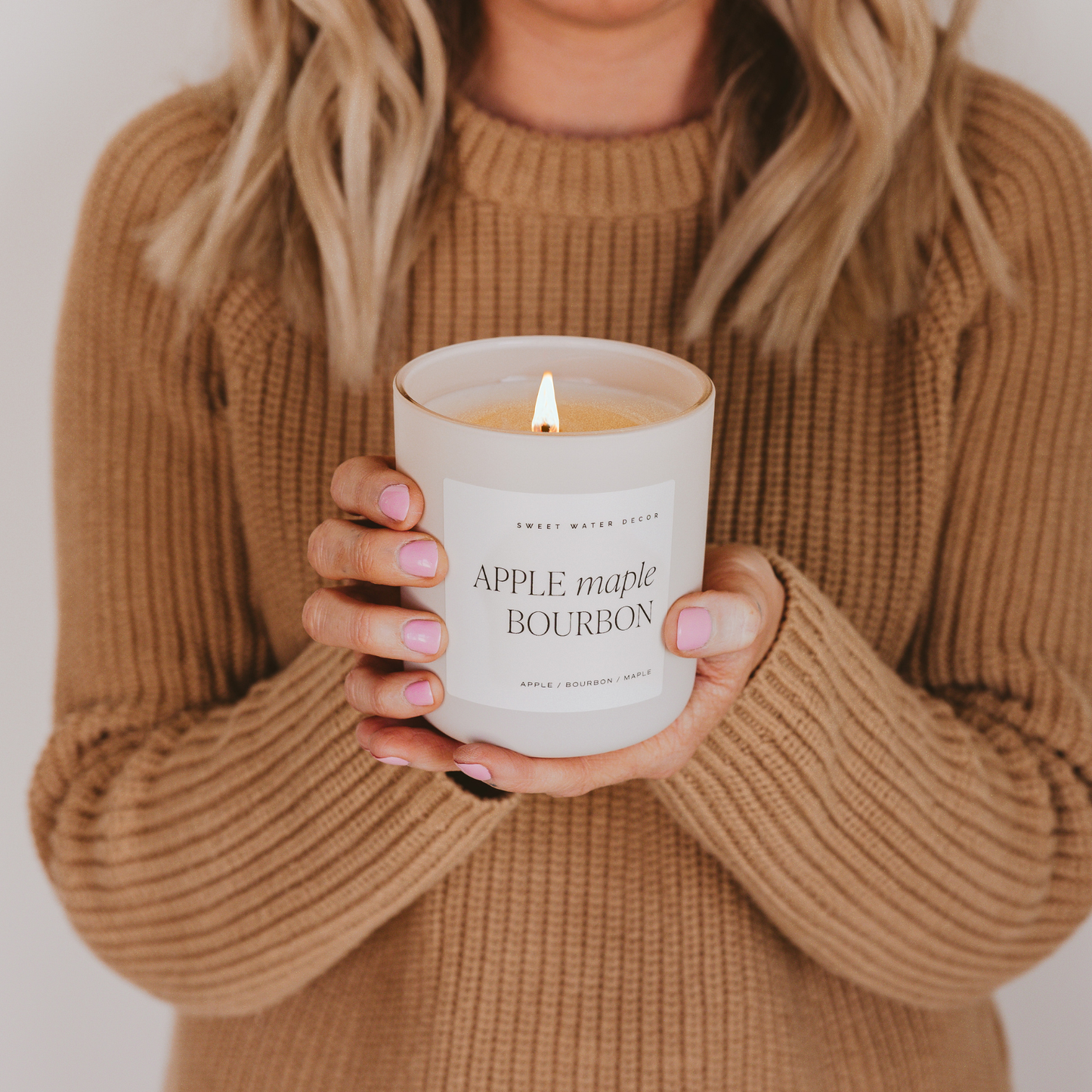 Fall Candle – Cozy Apple Maple Bourbon Soy Candle 15oz