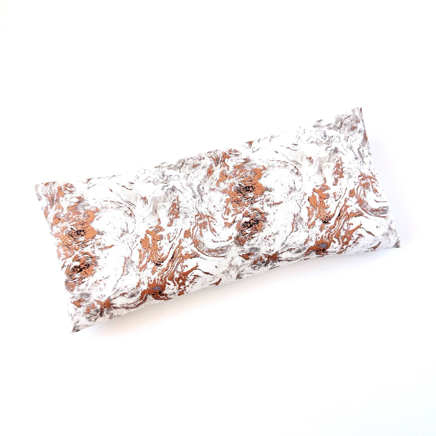 Organic Lavender Eye Pillow - Metallic Copper Pink Marble