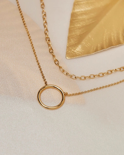 Gold Classic Layered Necklace