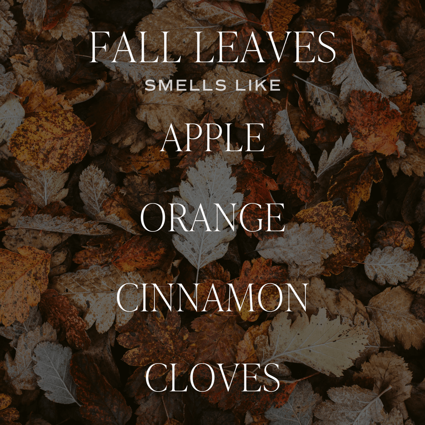 Fall Candle - Fall Leaves 15oz Jar | Apple, Cinnamon & Clove Scent