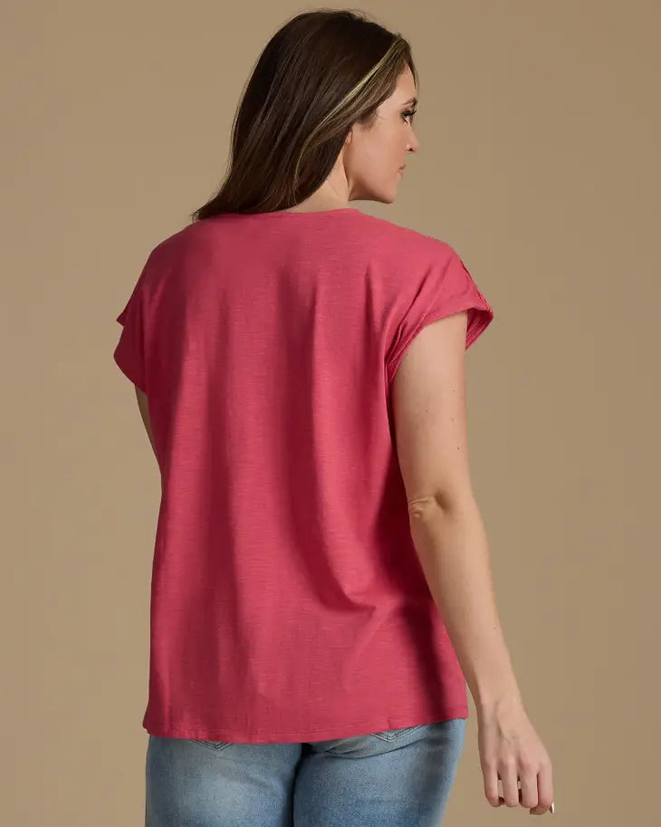 Holly Berry Norah V-Neck Top