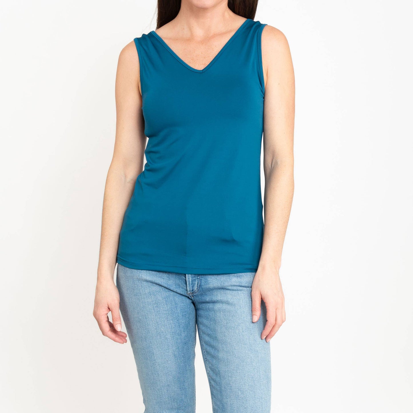Elsie & Zoey - Audrey Reversible Scoop Neck and V-Neck Stretch Tank Top