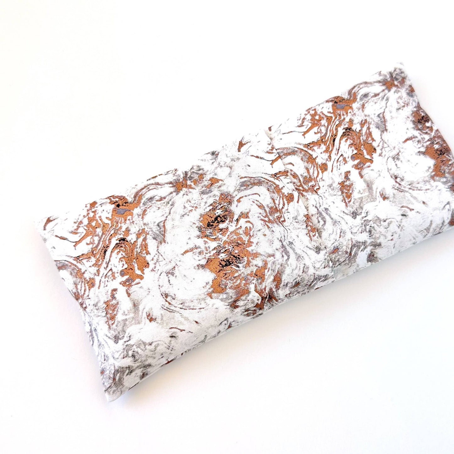 Organic Lavender Eye Pillow - Metallic Copper Pink Marble