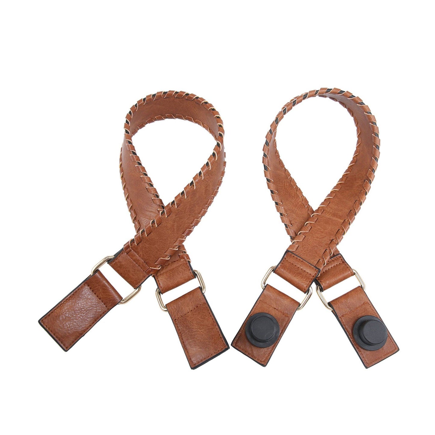 Whipstitch Interchangeable Strap for Versa Tote: Brown MiMi Wholesale