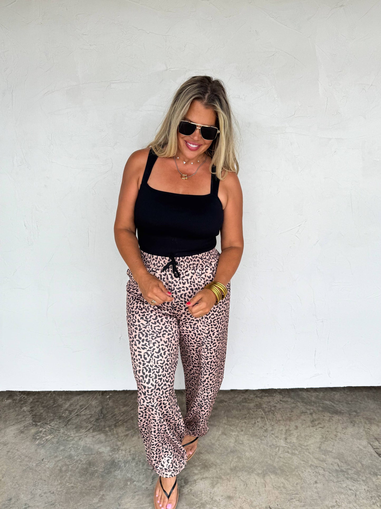 BLAKELEY - COCO CHEETAH JOGGER PANTS BLAKELEY