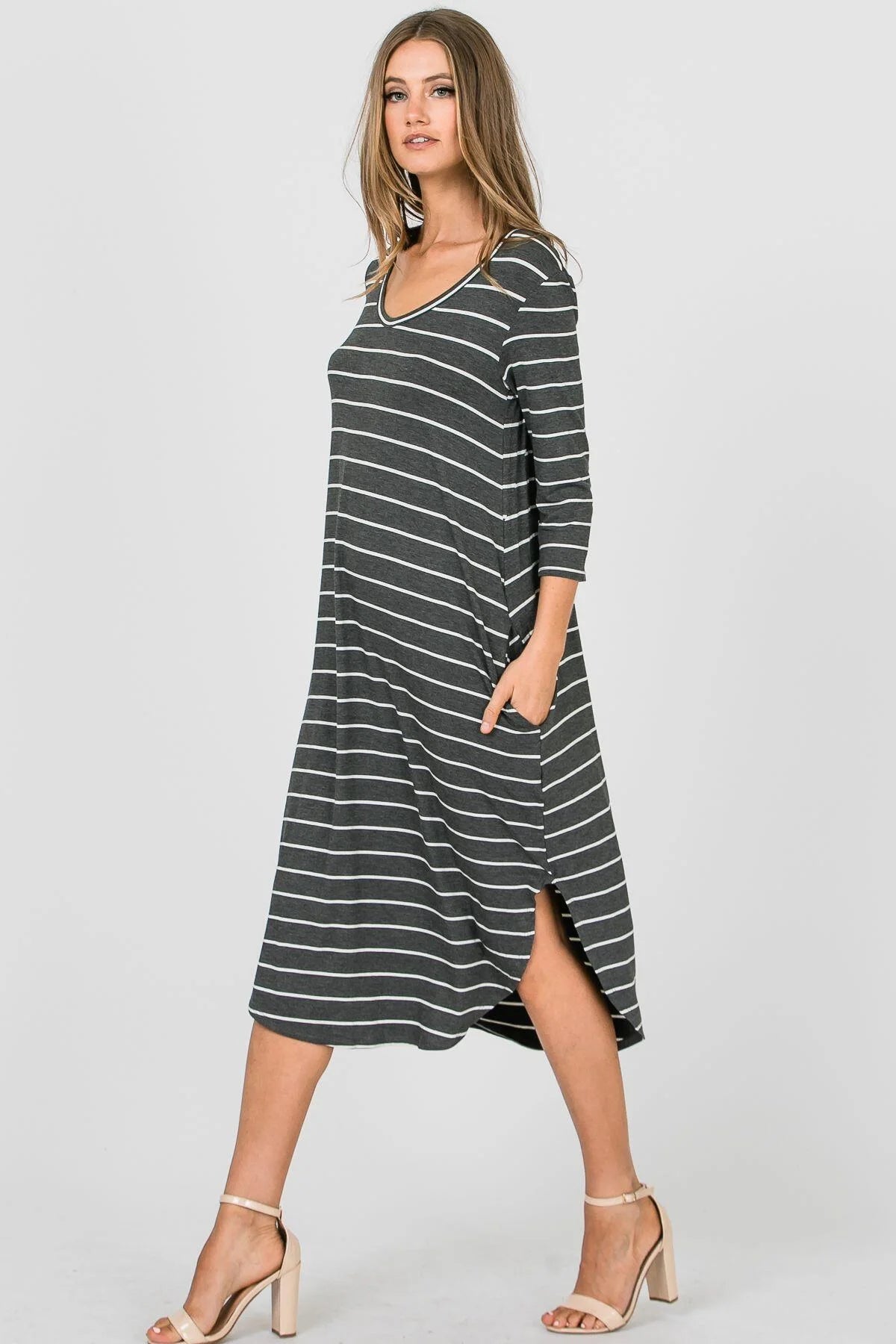 Stripe Maxi Dress