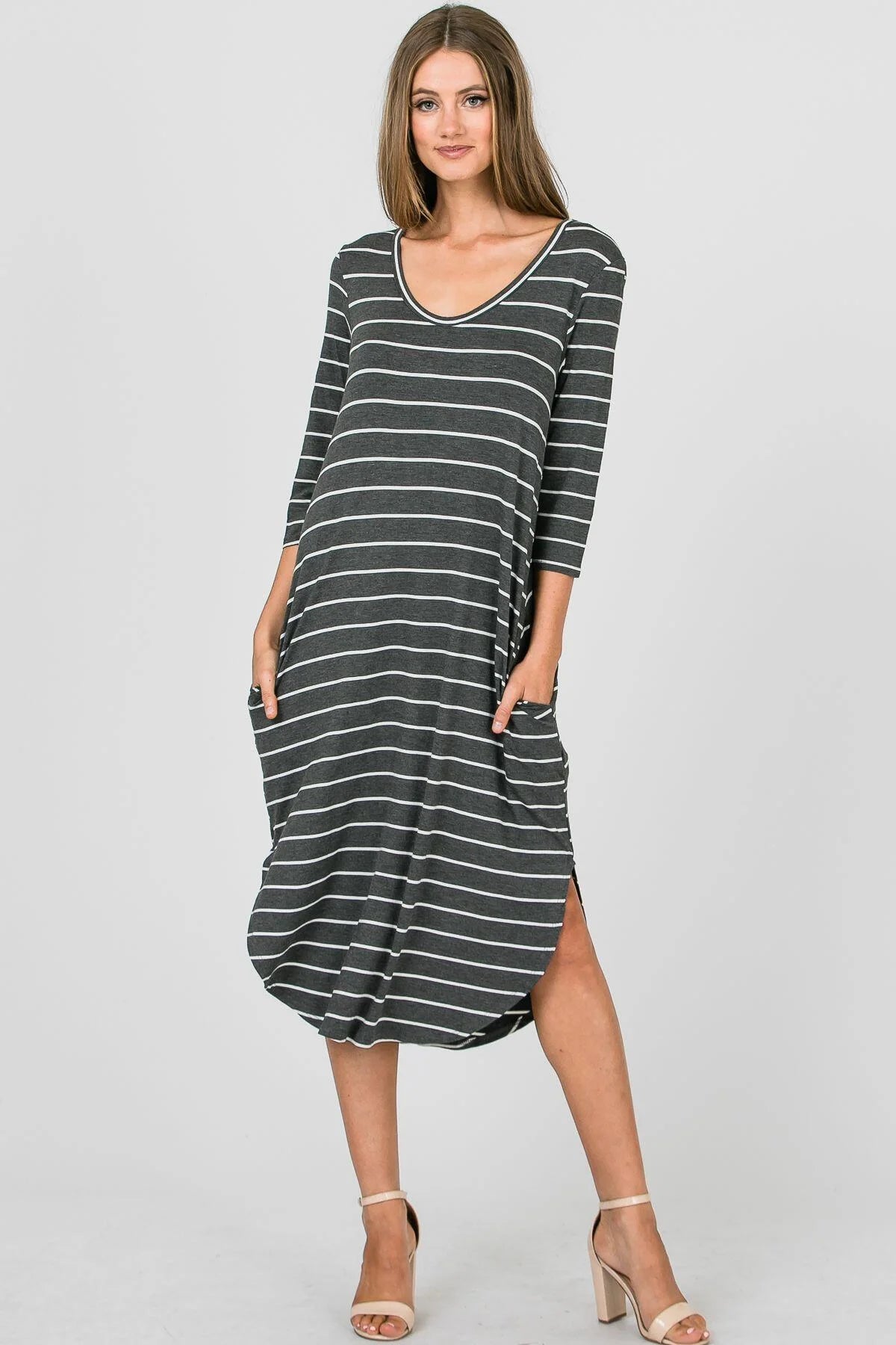 Stripe Maxi Dress
