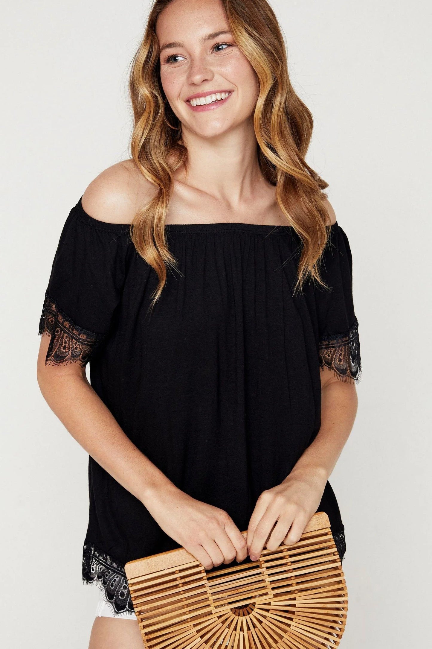 Off The Shoulder Lace Top