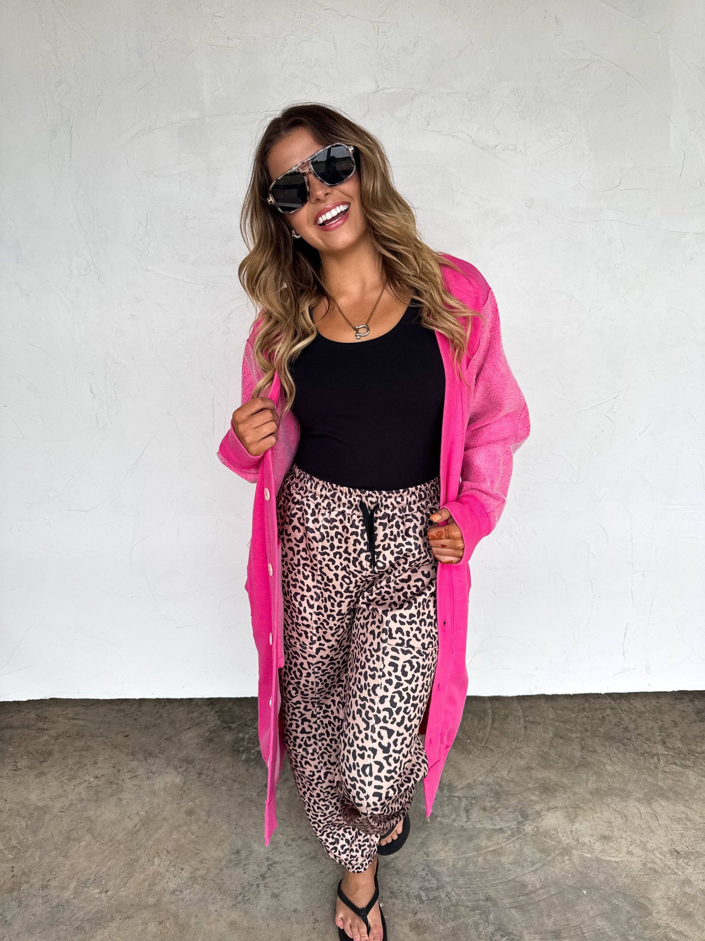 BLAKELEY - COCO CHEETAH JOGGER PANTS BLAKELEY