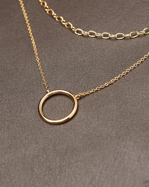 Gold Classic Layered Necklace