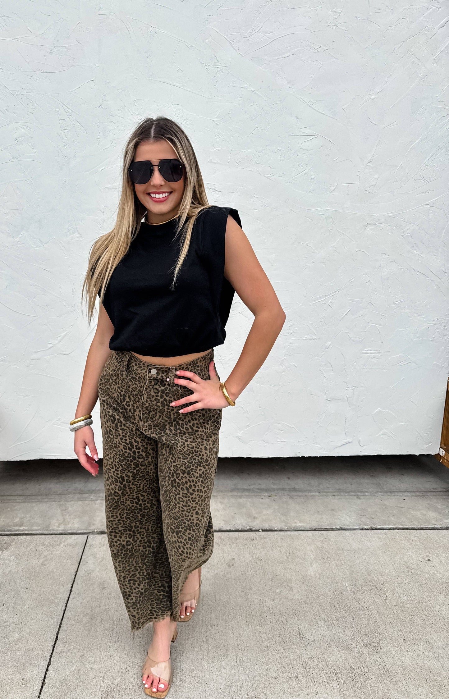 BLAKELEY - 2ND CUT CHEETAH BARREL JEANS BLAKELEY