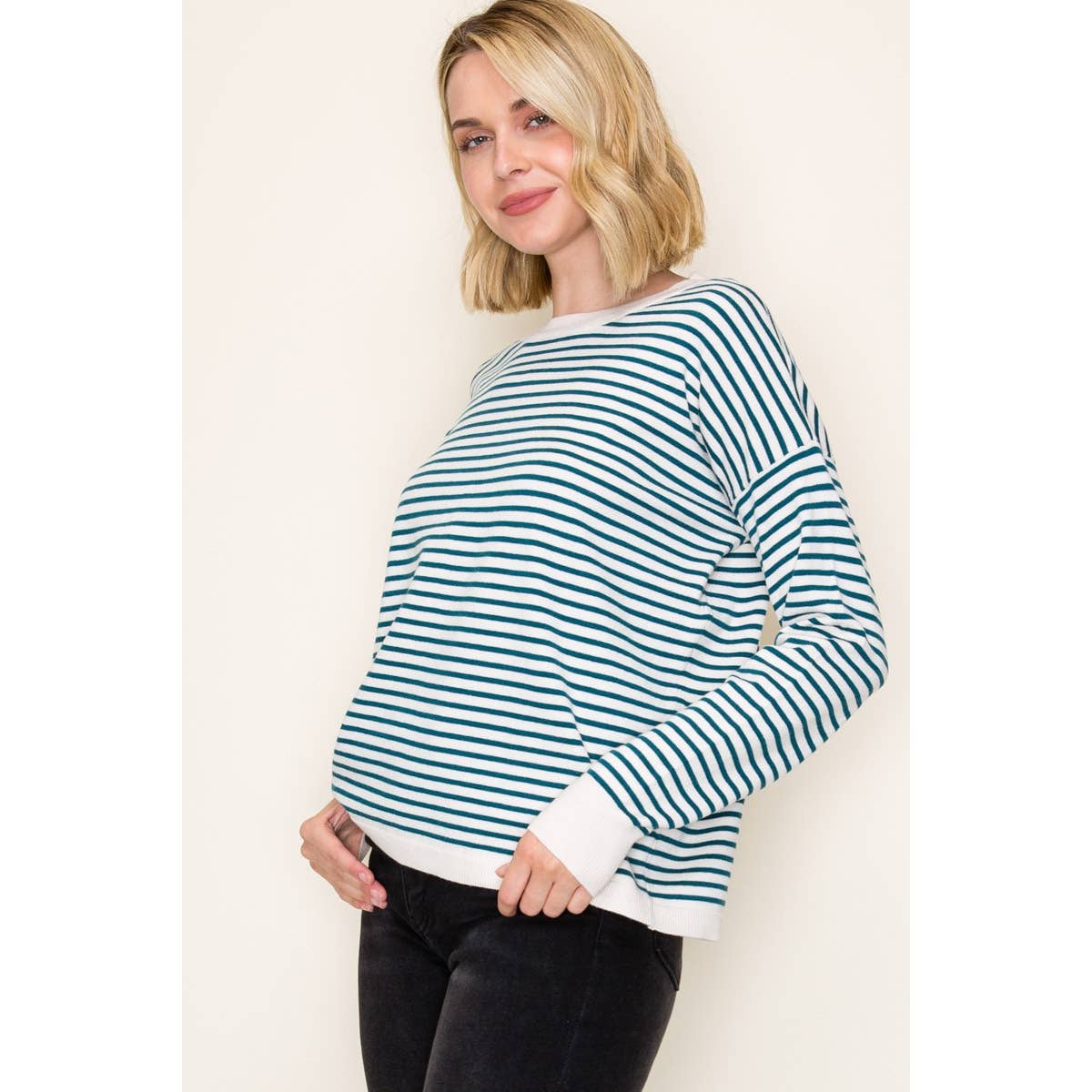 STRIPED SWEATER EVERYDAY PULLOVER STACCATO