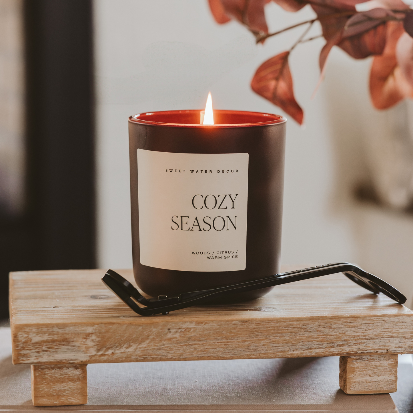 Fall Candle – Cozy Season 15 oz Matte Jar | Woods, Warm Spice & Citrus