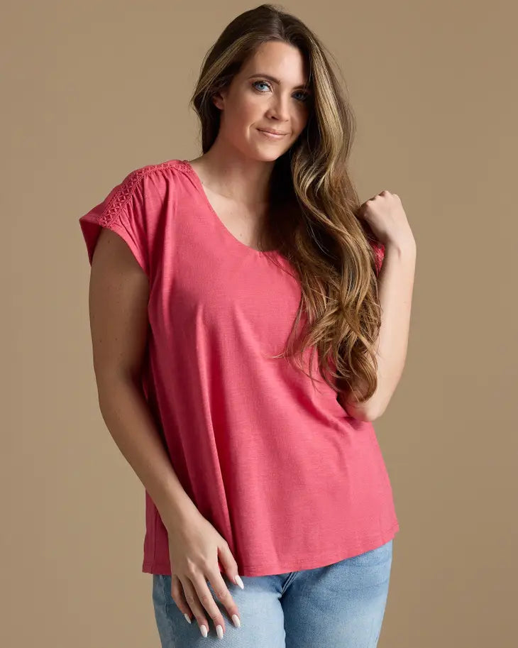 Holly Berry Norah V-Neck Top