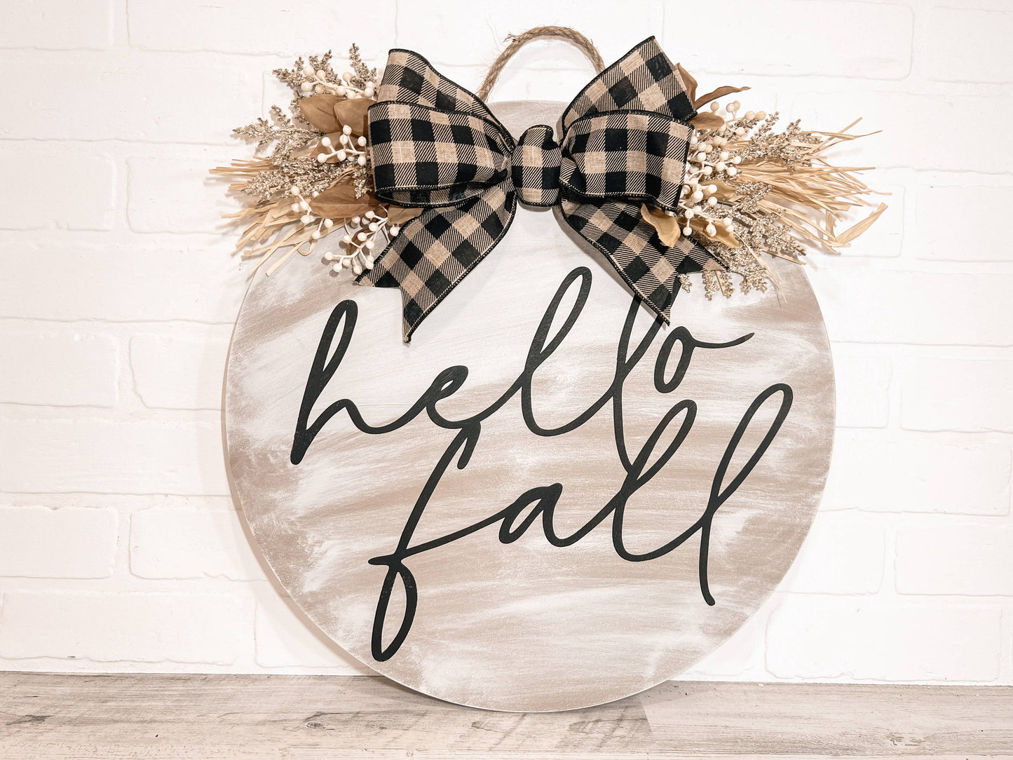Hello Fall Door Hanger, Fall Wreath, Fall Door Decor