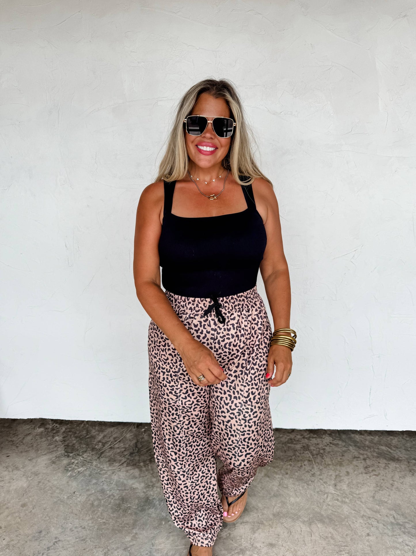 BLAKELEY - COCO CHEETAH JOGGER PANTS BLAKELEY