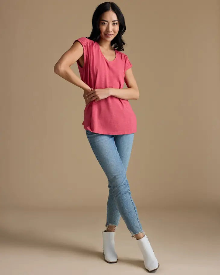 Holly Berry Norah V-Neck Top