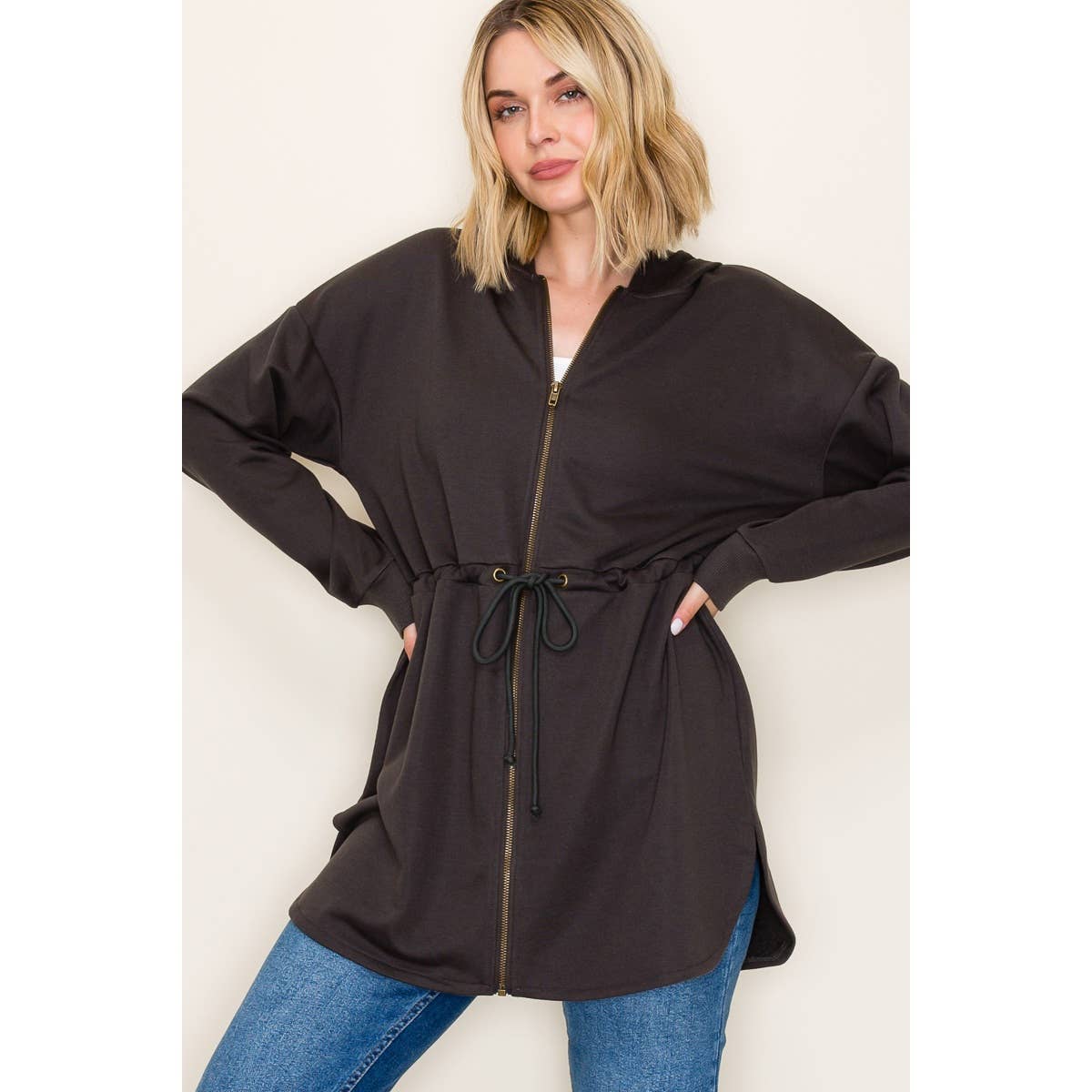 STACCATO - FRENCH TERRY DUSTER HOODIE JACKET STACCATO