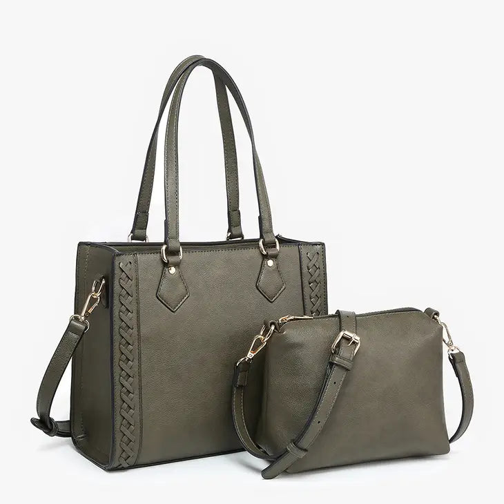 Betsy Structured Braided Crossbody/Satchel