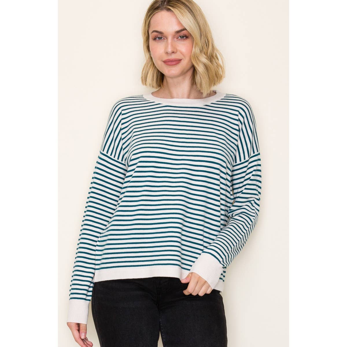 STRIPED SWEATER EVERYDAY PULLOVER STACCATO