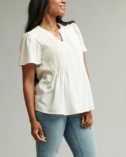 Velora Pin Tuck Blouse
