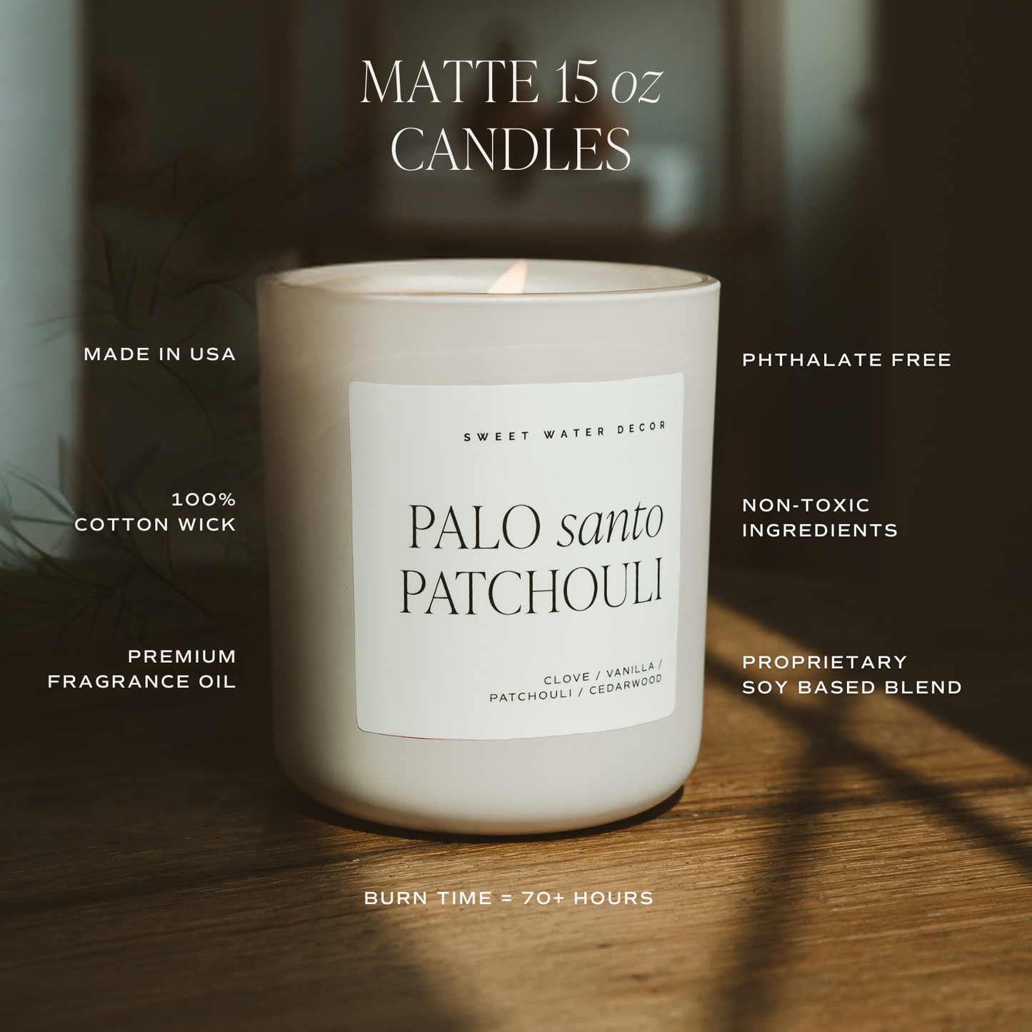 Fall Candle – Cozy Apple Maple Bourbon Soy Candle 15oz