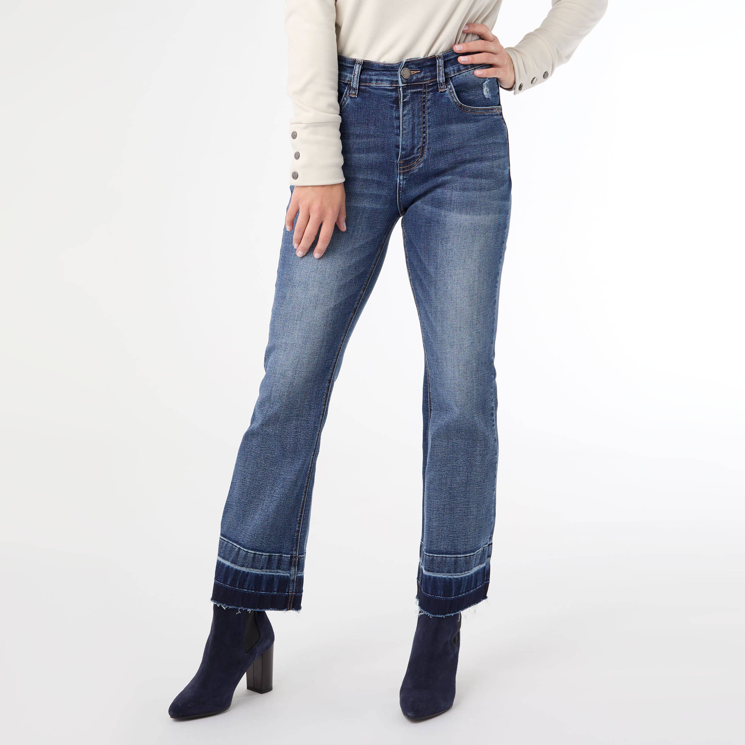 COCO + CARMEN - EverStretch Baby Bootcut Ankle with Contrast Bottom - Fall COCO + CARMEN