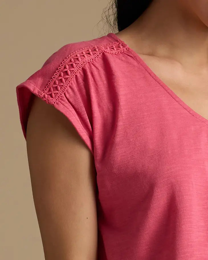 Holly Berry Norah V-Neck Top