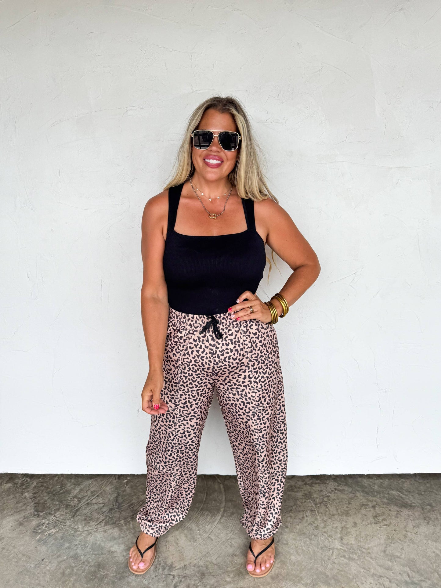 BLAKELEY - COCO CHEETAH JOGGER PANTS BLAKELEY