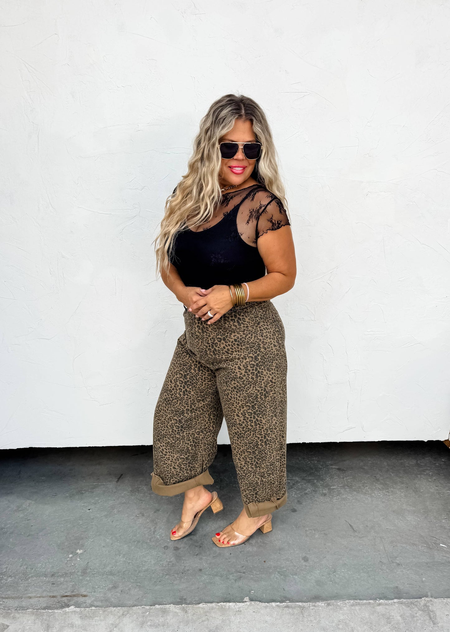 BLAKELEY - 2ND CUT CHEETAH BARREL JEANS BLAKELEY