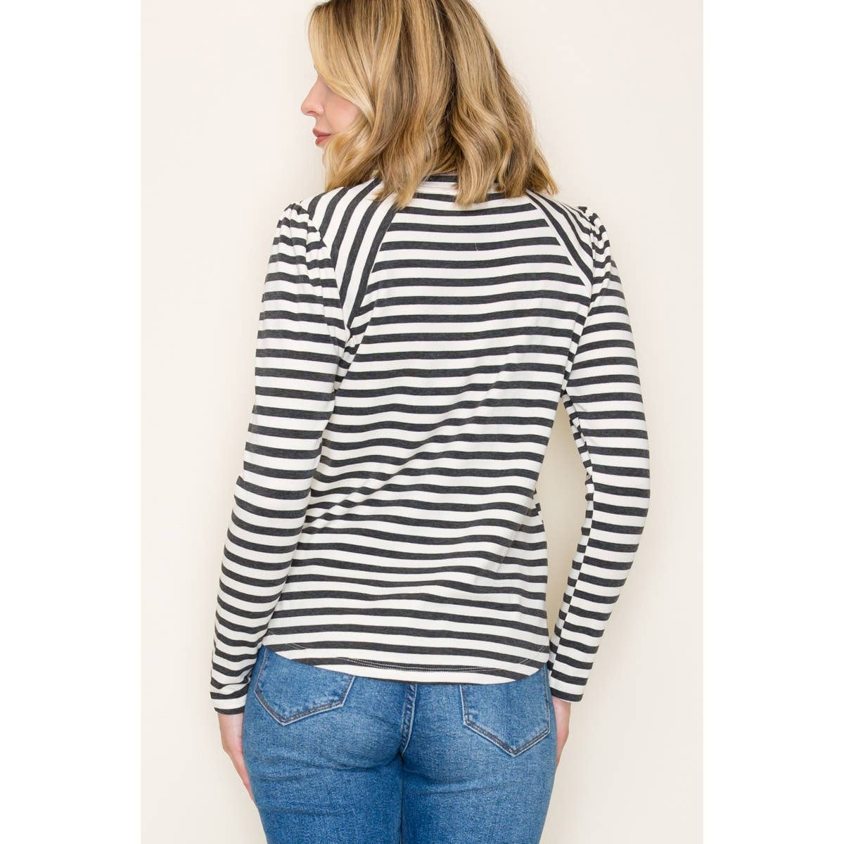 Striped Top - Dressy Long Sleeve | Classic & Versatile Fashion Staple