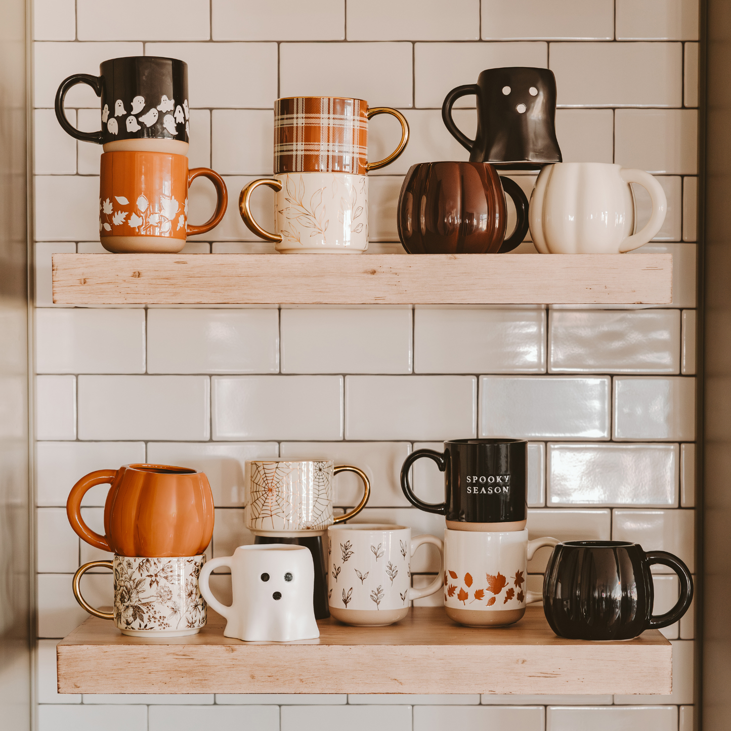 Coffee Mug - Fall Leaves 14oz Stoneware | Fall Decor & Autumn Gifts