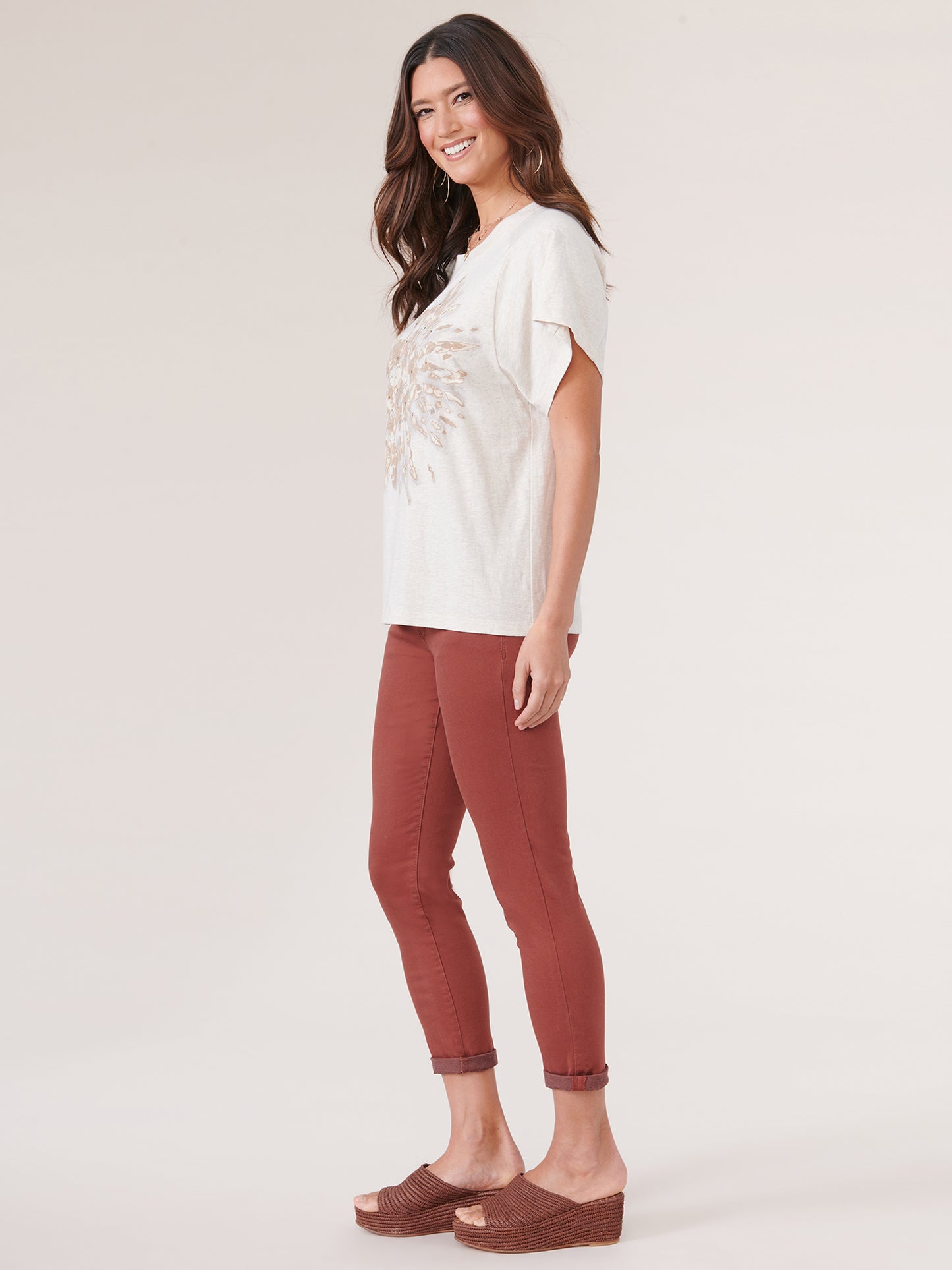 Heather Jute Boyfriend Tee