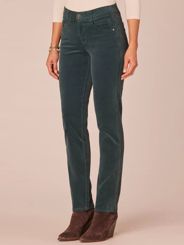 Deep Pine Corduroy Straight Leg Pant Fall-Winter JOOR - Democracy