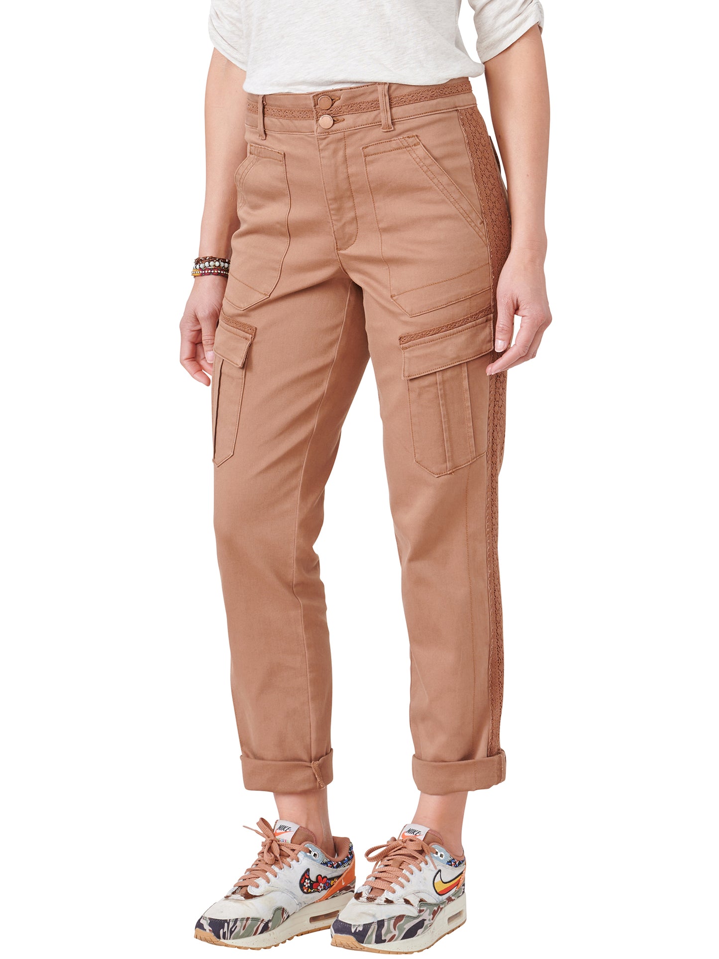 Tobacco Brown High Rise Utility Jean