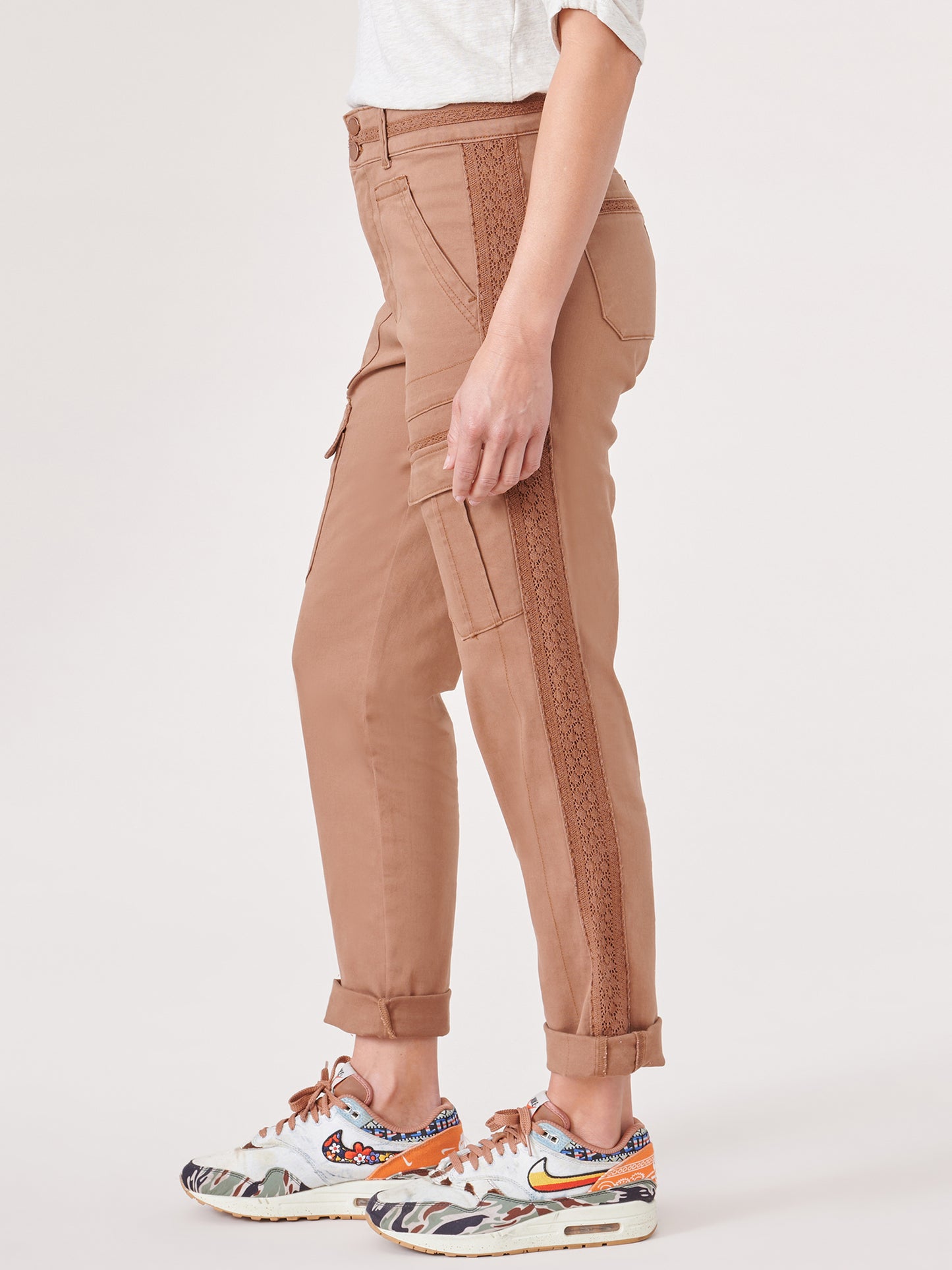 Tobacco Brown High Rise Utility Jean