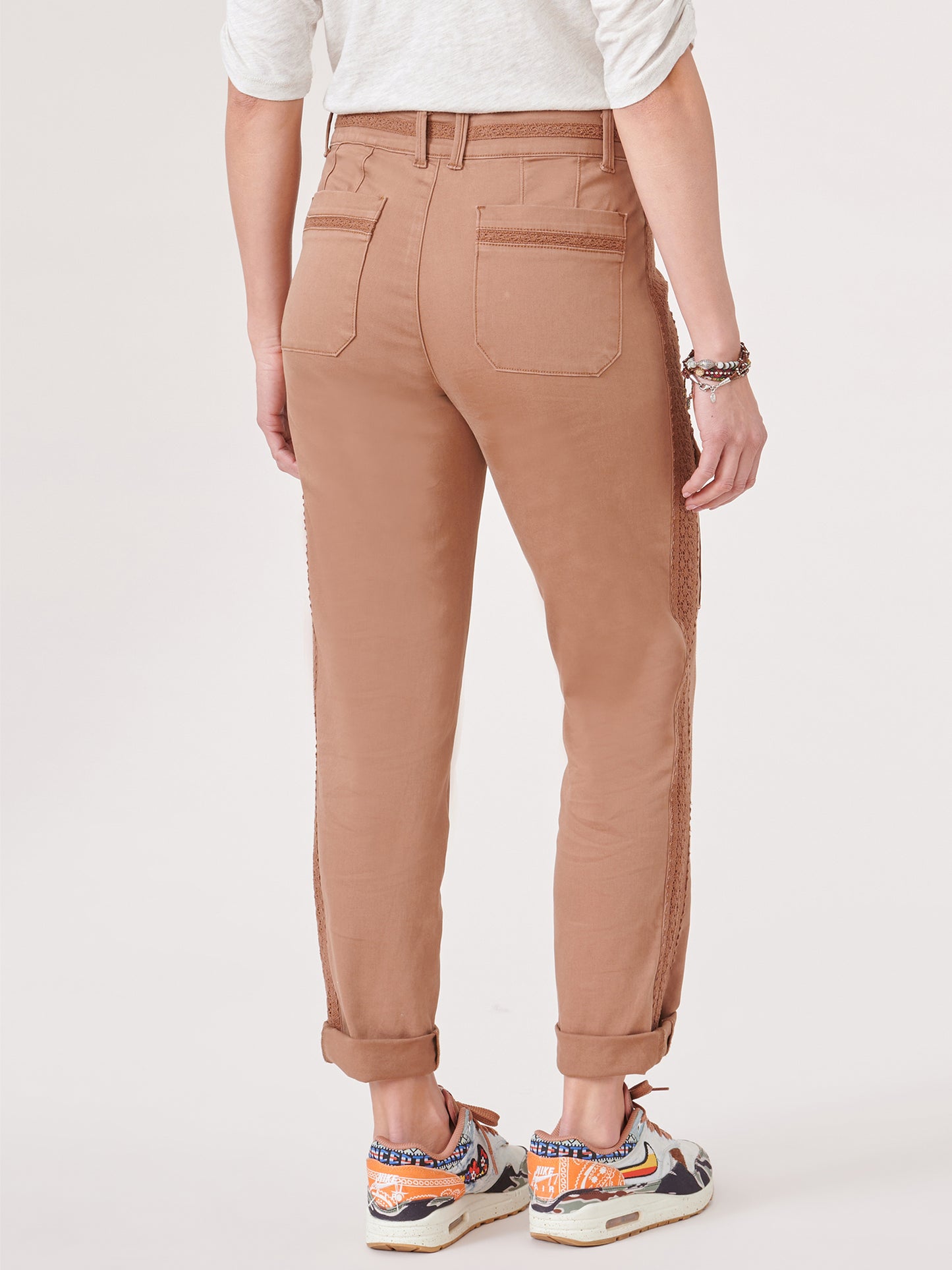 Tobacco Brown High Rise Utility Jean