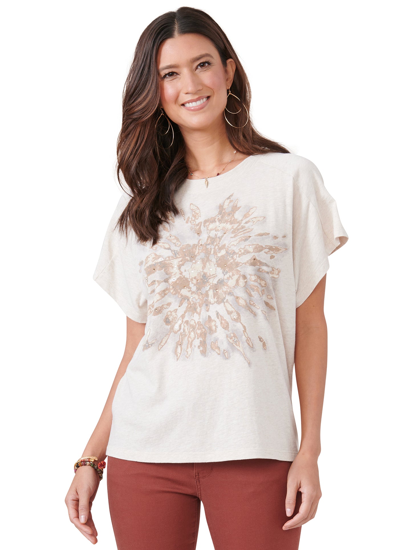 Heather Jute Boyfriend Tee