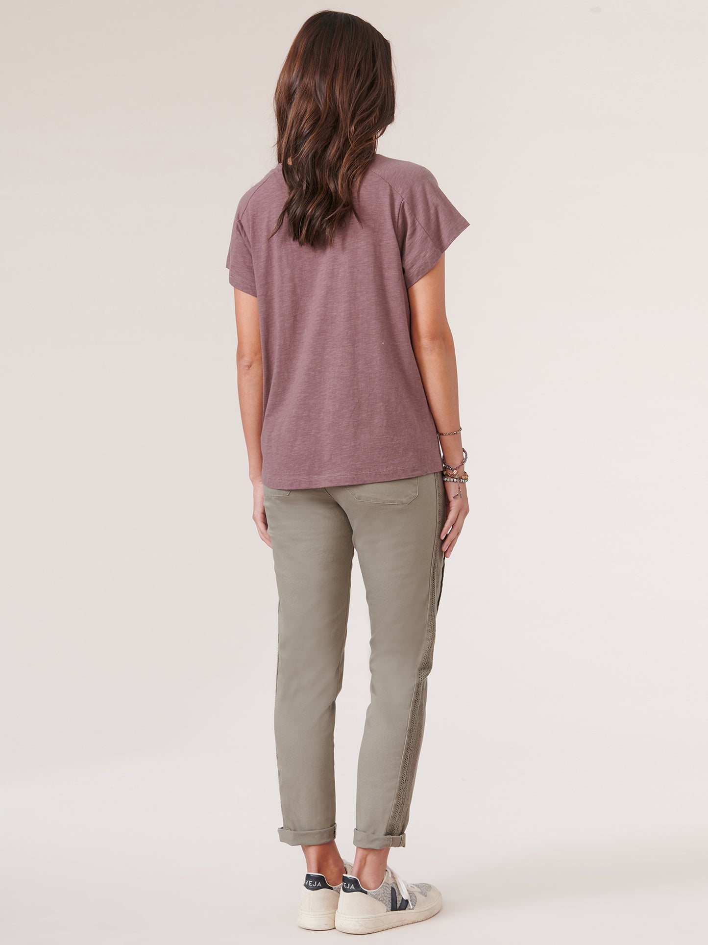 MIXED PATTERN BOYFRIEND TEE