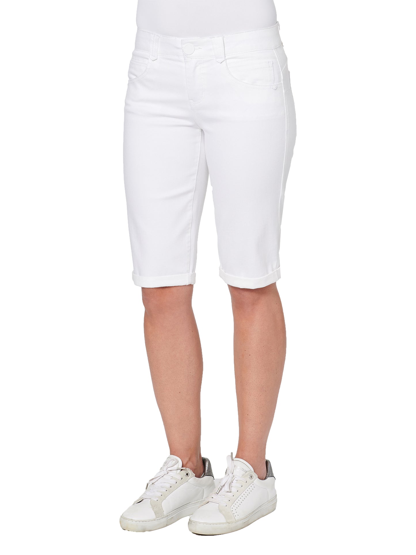 Optic White Bermuda Shorts