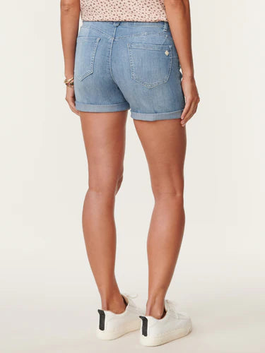 "Ab"solution 5" Inseam Light Blue Denim Short Spring-Summer JOOR - Democracy