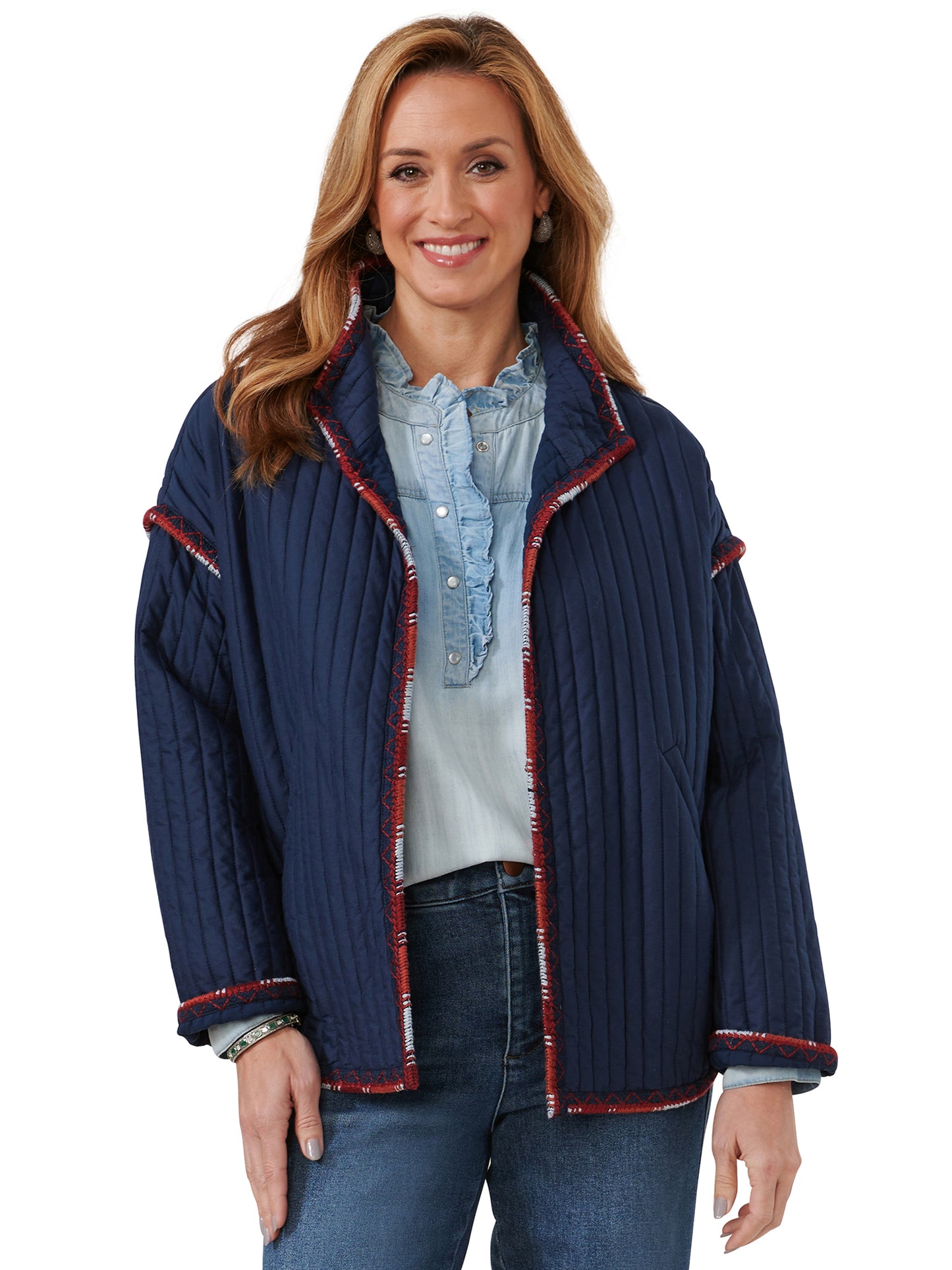 Midnight Blue Quilted Jacket