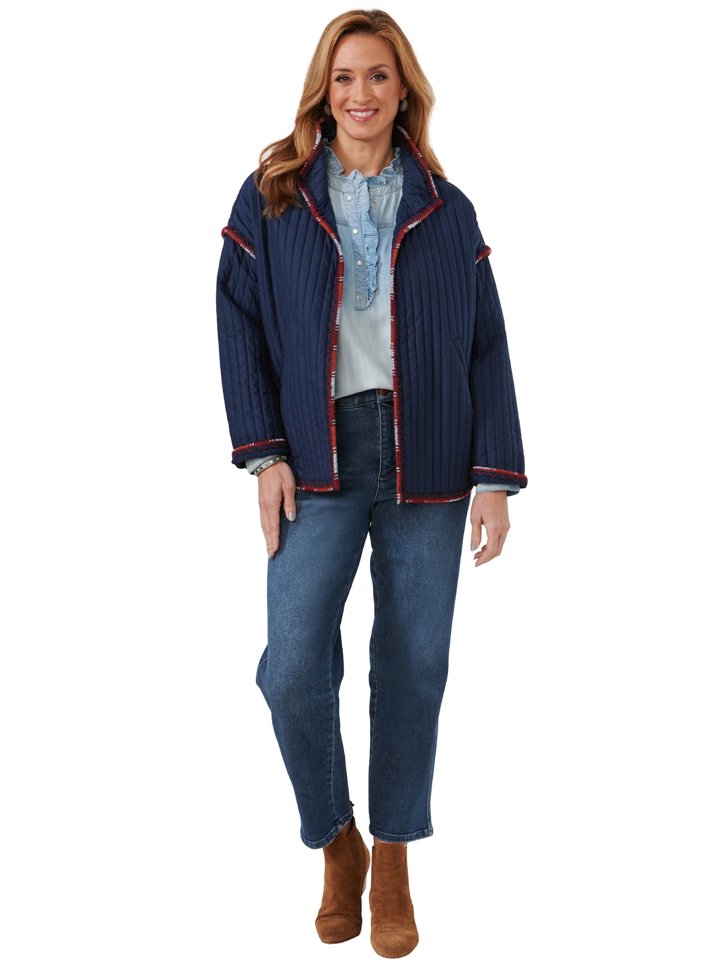 Midnight Blue Quilted Jacket