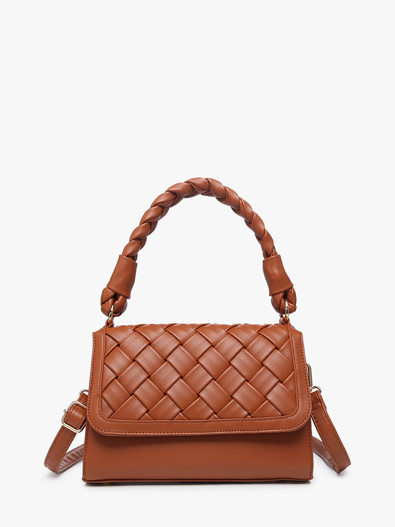 Woven Satchel w/ Braided Handle
