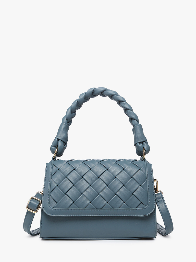 Woven Satchel w/ Braided Handle