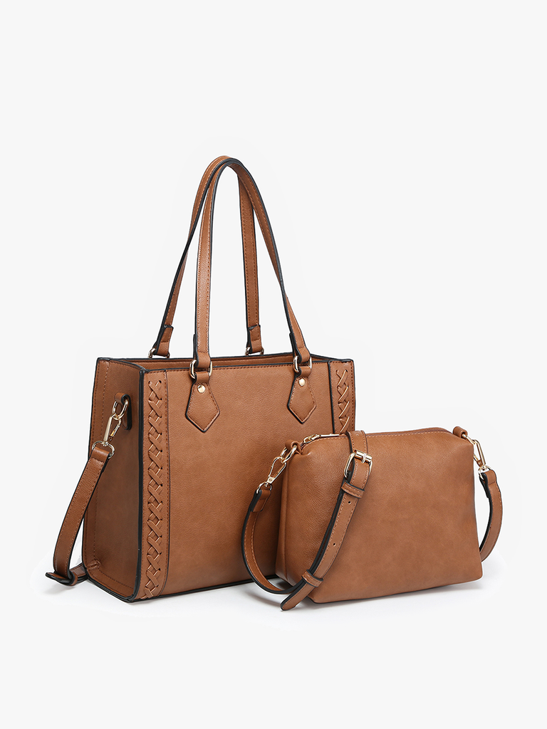 Betsy Structured Braided Crossbody/Satchel