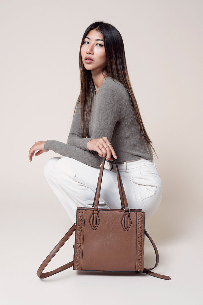 Betsy Structured Braided Crossbody/Satchel