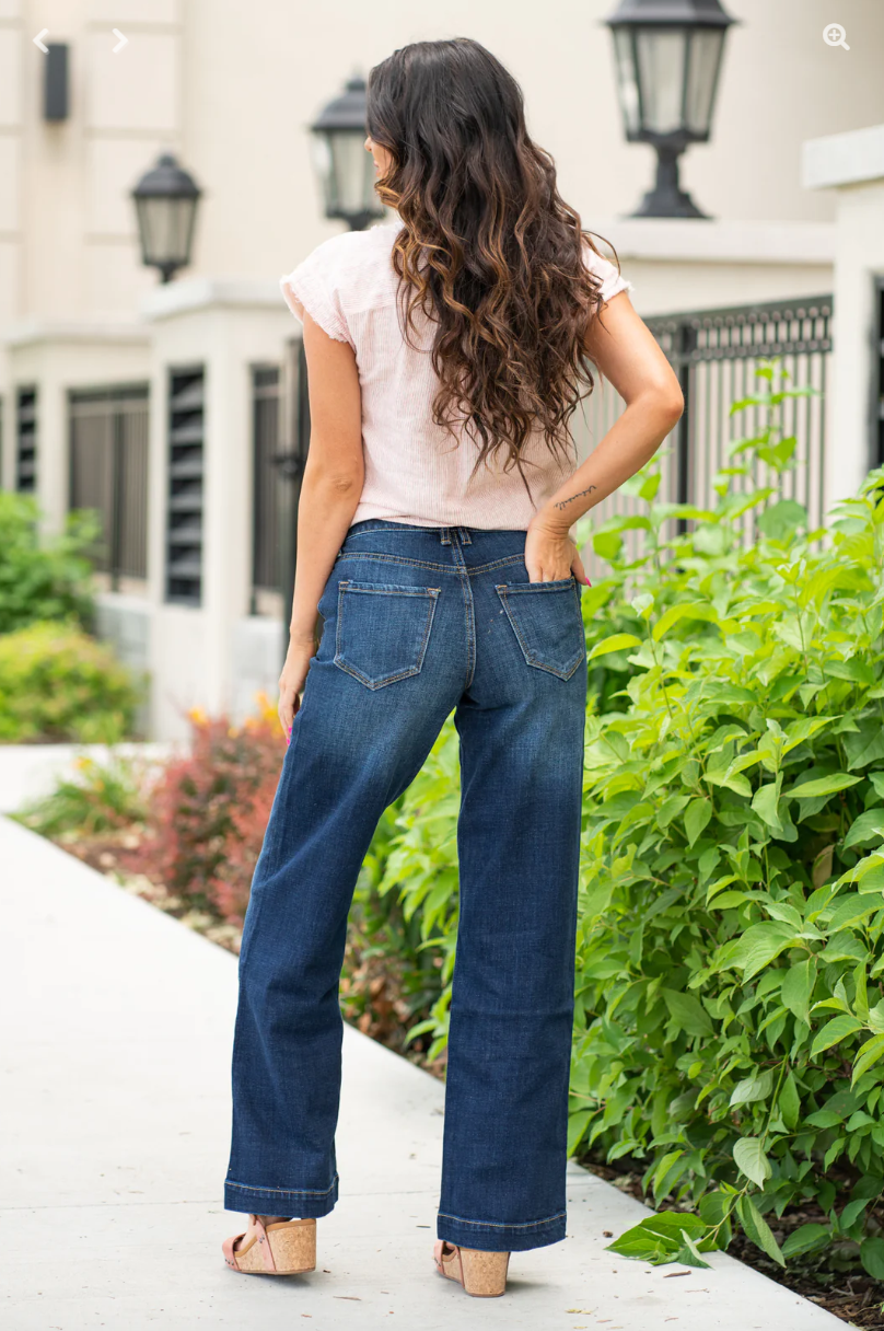Natalia High Rise Trouser Wide Leg Flare