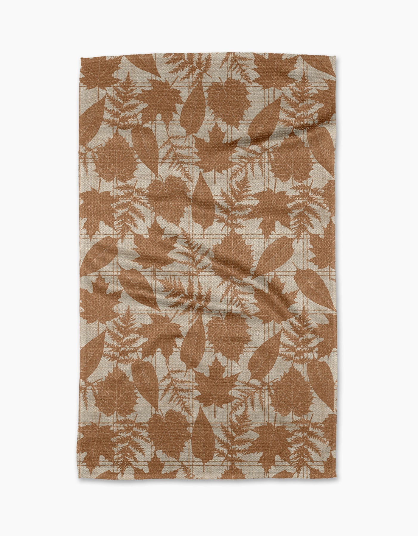 Autumnal Leaves Gold - Kitchen Tea Towel