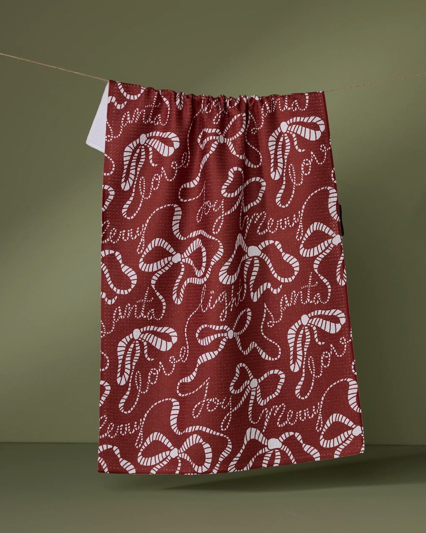 Cheerful Bows Kitchen Tea Towel
